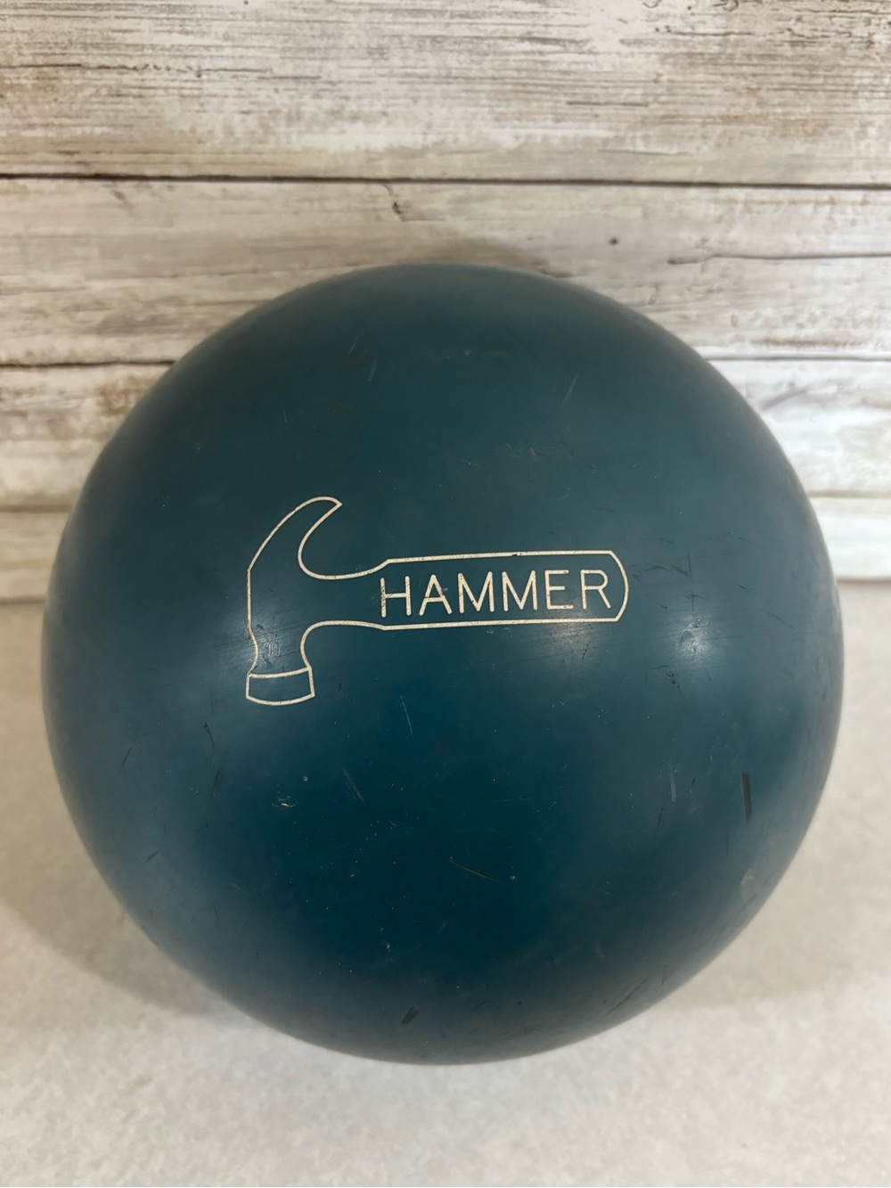 Vintage 80s Faball “Blue Hammer” 10-pin bowling ball